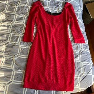 Hot Red Material Girl Dress